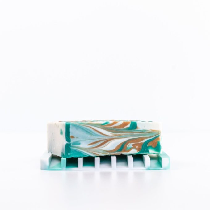 Buff Swirl Silicone Soap Dish
