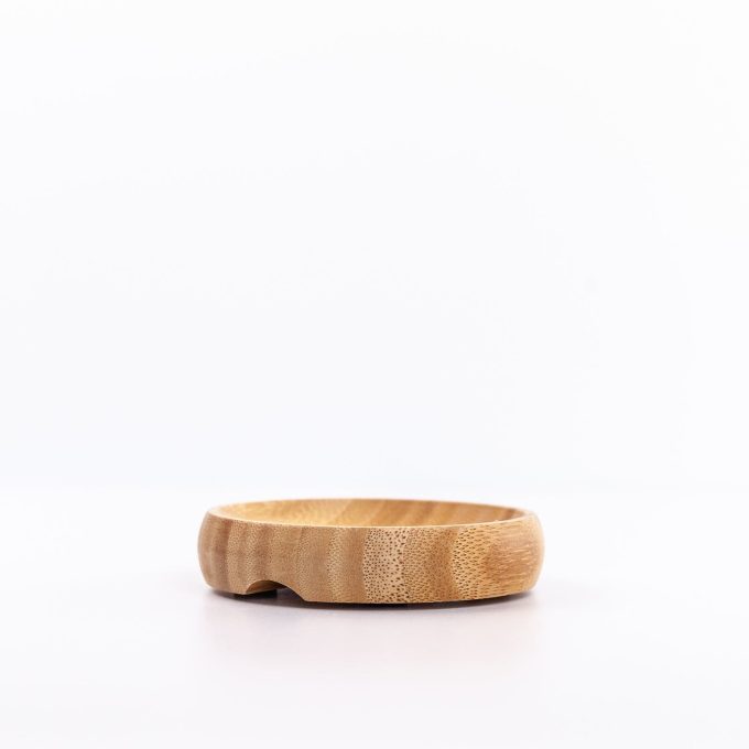 Round Wooden Soap Dish