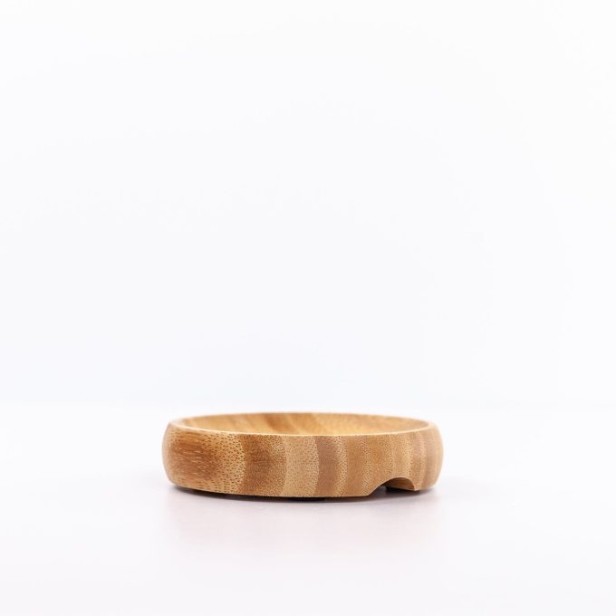 Round Wooden Soap Dish